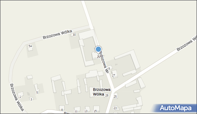 Brzozowa Wólka, Brzozowa Wólka, 29, mapa Brzozowa Wólka
