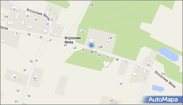 Brzozowe Błota, Brzozowe Błota, 4E, mapa Brzozowe Błota