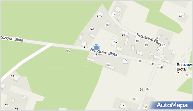 Brzozowe Błota, Brzozowe Błota, 6, mapa Brzozowe Błota