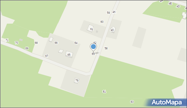 Brzozowe Błota, Brzozowe Błota, 63, mapa Brzozowe Błota