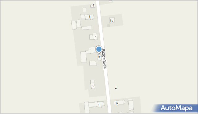Brzozówek, Brzozówek, 6, mapa Brzozówek