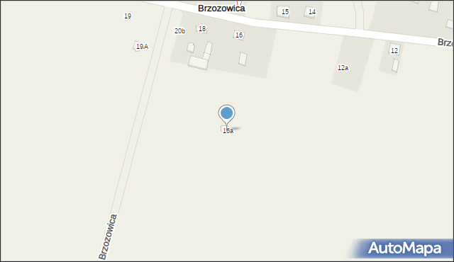 Brzozowica, Brzozowica, 16a, mapa Brzozowica