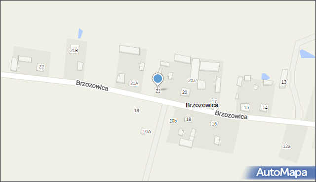 Brzozowica, Brzozowica, 21, mapa Brzozowica