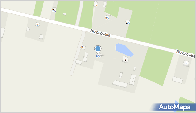 Brzozowica, Brzozowica, 6A, mapa Brzozowica