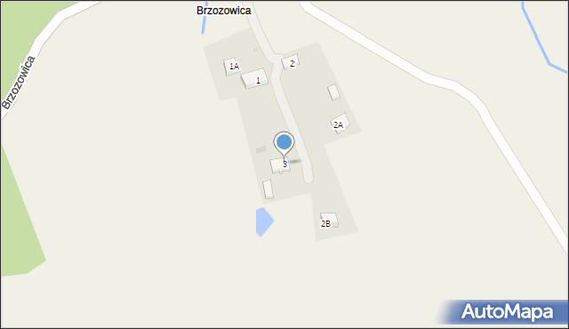 Brzozowica, Brzozowica, 3, mapa Brzozowica