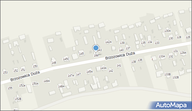 Brzozowica Duża, Brzozowica Duża, 144, mapa Brzozowica Duża