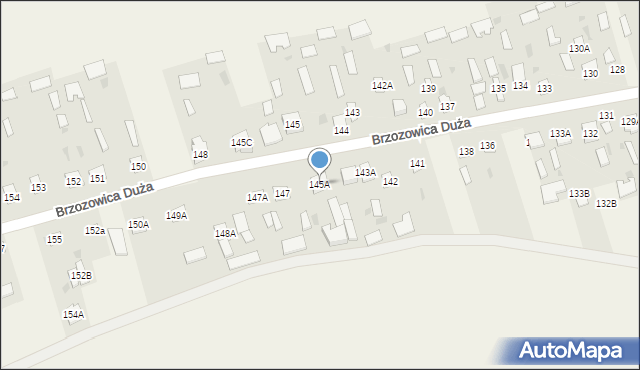 Brzozowica Duża, Brzozowica Duża, 145A, mapa Brzozowica Duża