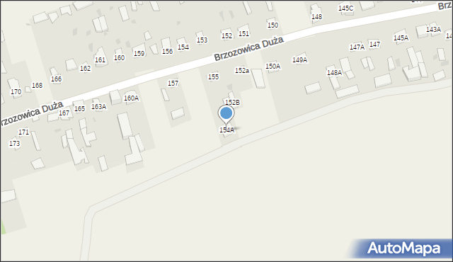 Brzozowica Duża, Brzozowica Duża, 154A, mapa Brzozowica Duża