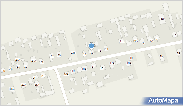 Brzozowica Duża, Brzozowica Duża, 16, mapa Brzozowica Duża