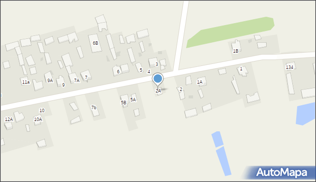 Brzozowica Duża, Brzozowica Duża, 2A, mapa Brzozowica Duża