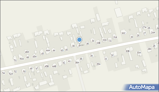 Brzozowica Duża, Brzozowica Duża, 37, mapa Brzozowica Duża