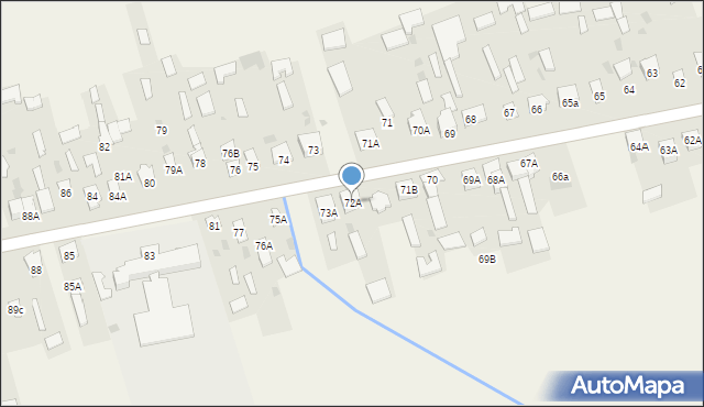 Brzozowica Duża, Brzozowica Duża, 72A, mapa Brzozowica Duża