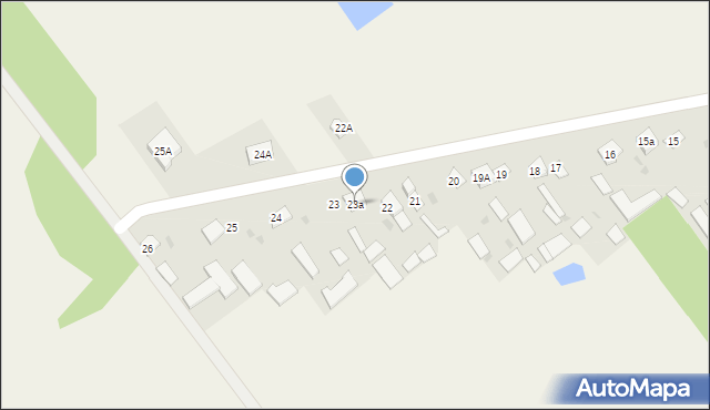 Brzozowica Mała, Brzozowica Mała, 23a, mapa Brzozowica Mała