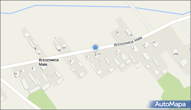 Brzozowica Mała, Brzozowica Mała, 4, mapa Brzozowica Mała