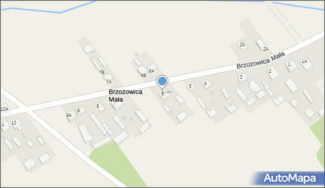 Brzozowica Mała, Brzozowica Mała, 6, mapa Brzozowica Mała