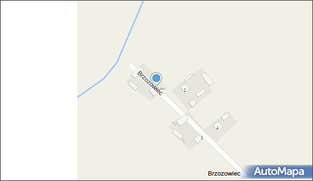 Brzozowiec, Brzozowiec, 1, mapa Brzozowiec