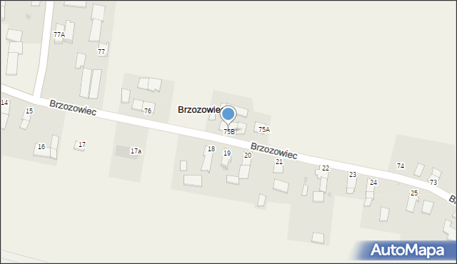 Brzozowiec, Brzozowiec, 75B, mapa Brzozowiec