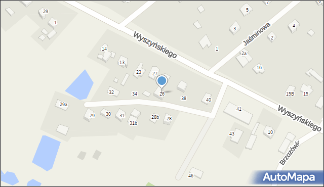 Brzozówiec, Brzozówiec, 26, mapa Brzozówiec