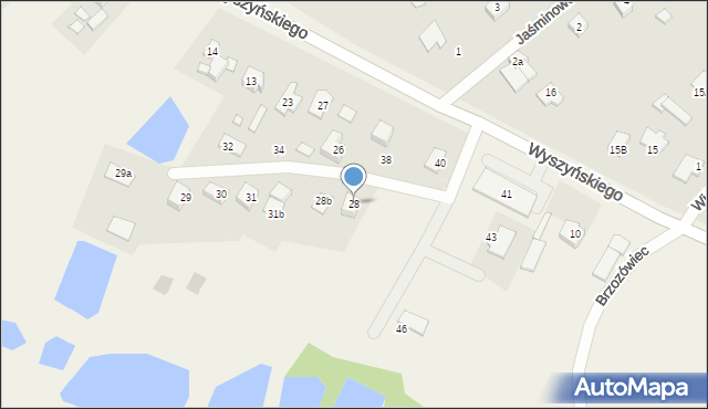 Brzozówiec, Brzozówiec, 28, mapa Brzozówiec