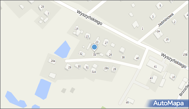 Brzozówiec, Brzozówiec, 34, mapa Brzozówiec