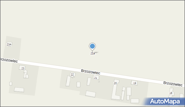 Brzozowiec, Brzozowiec, 21a, mapa Brzozowiec