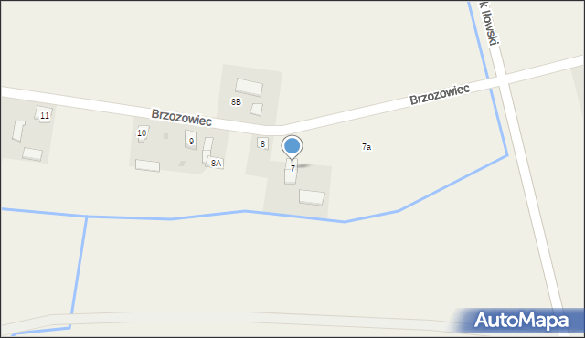 Brzozowiec, Brzozowiec, 7, mapa Brzozowiec