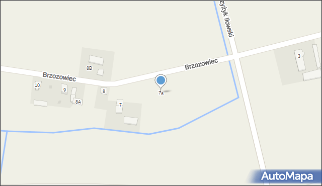 Brzozowiec, Brzozowiec, 7a, mapa Brzozowiec