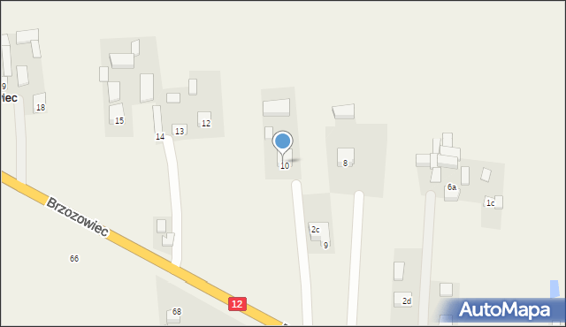 Brzozowiec, Brzozowiec, 2b, mapa Brzozowiec