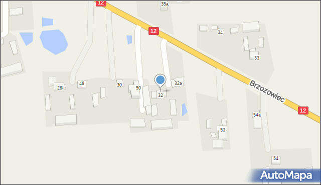 Brzozowiec, Brzozowiec, 51, mapa Brzozowiec