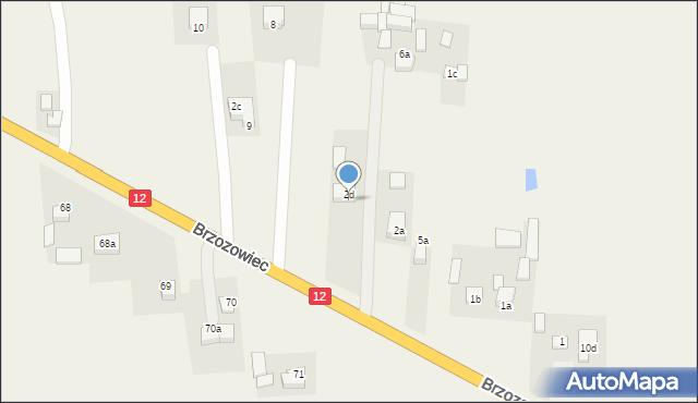 Brzozowiec, Brzozowiec, 7, mapa Brzozowiec