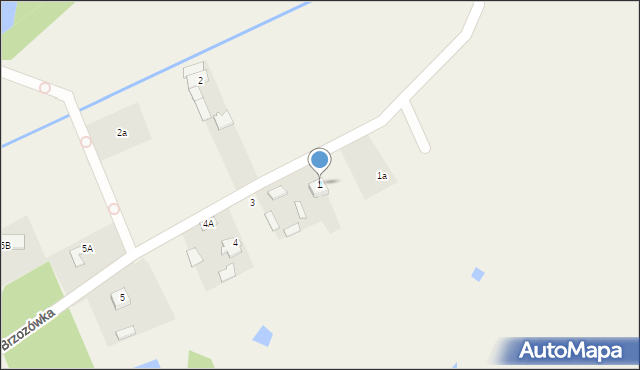 Brzozówka, Brzozówka, 1, mapa Brzozówka