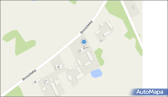 Brzozówka, Brzozówka, 24, mapa Brzozówka