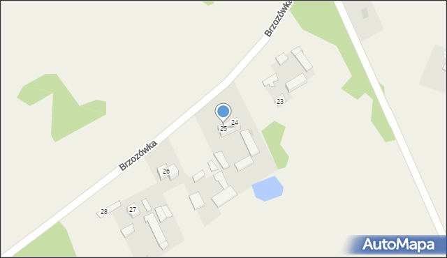 Brzozówka, Brzozówka, 25, mapa Brzozówka