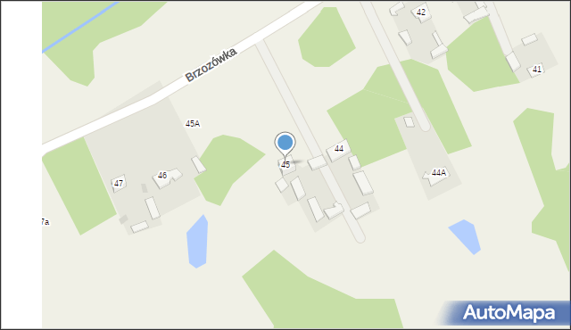 Brzozówka, Brzozówka, 45, mapa Brzozówka