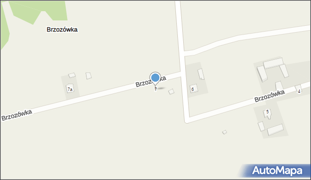 Brzozówka, Brzozówka, 7, mapa Brzozówka