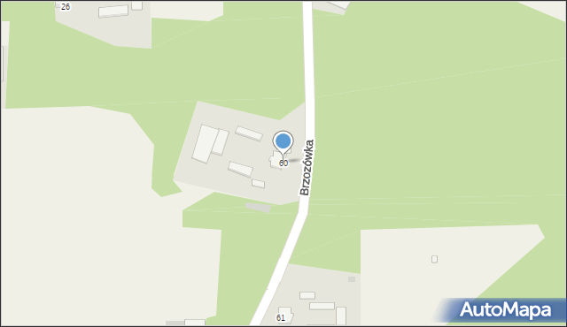 Brzozówka, Brzozówka, 60, mapa Brzozówka