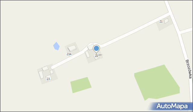 Brzozówka, Brzozówka, 22, mapa Brzozówka