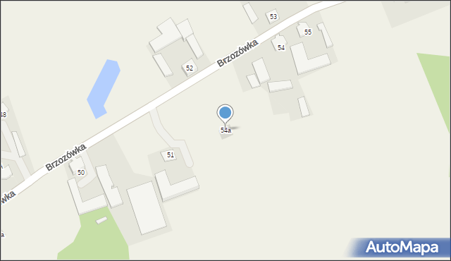 Brzozówka, Brzozówka, 54a, mapa Brzozówka