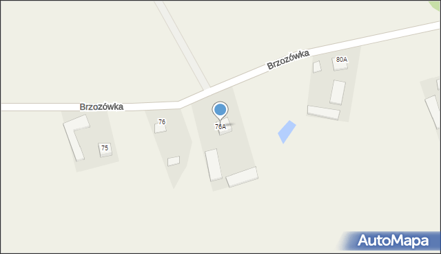 Brzozówka, Brzozówka, 76A, mapa Brzozówka