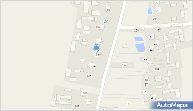 Brzozówka, Brzozówka, 103, mapa Brzozówka