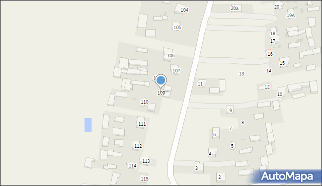 Brzozówka, Brzozówka, 109a, mapa Brzozówka