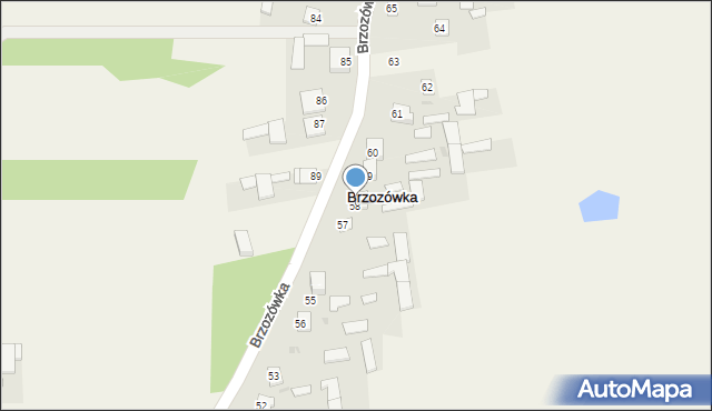 Brzozówka, Brzozówka, 58, mapa Brzozówka