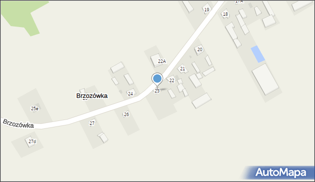 Brzozówka, Brzozówka, 23, mapa Brzozówka