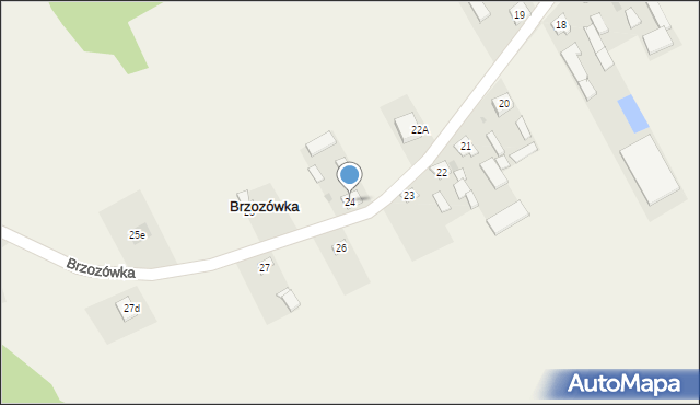 Brzozówka, Brzozówka, 24, mapa Brzozówka