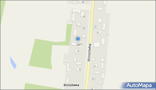 Brzozówka, Brzozówka, 20A, mapa Brzozówka