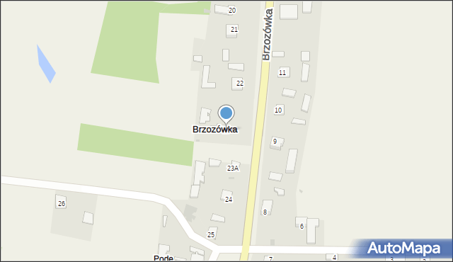 Brzozówka, Brzozówka, 23, mapa Brzozówka