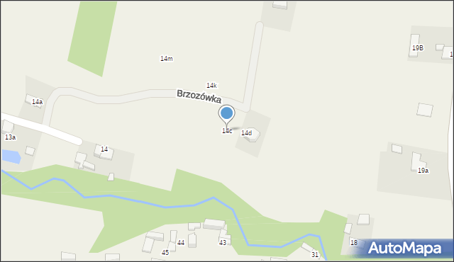 Brzozówka, Brzozówka, 14c, mapa Brzozówka