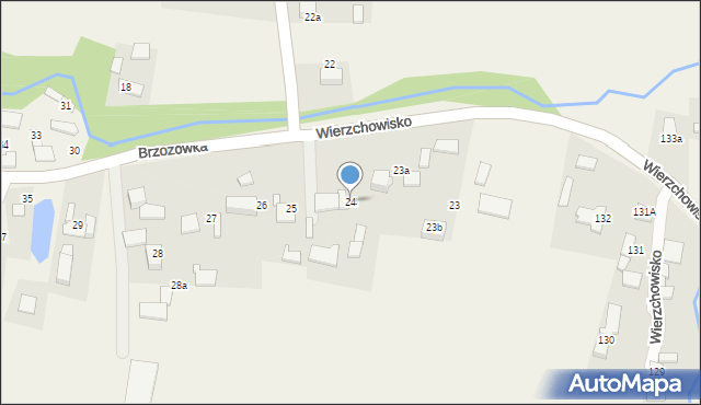 Brzozówka, Brzozówka, 24, mapa Brzozówka