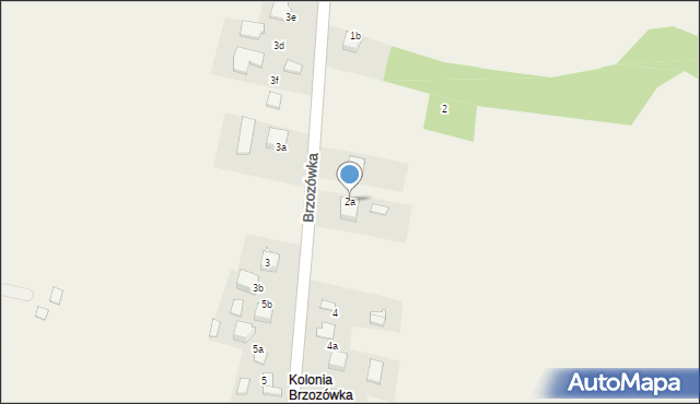 Brzozówka, Brzozówka, 2a, mapa Brzozówka