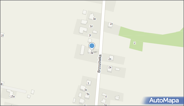 Brzozówka, Brzozówka, 3a, mapa Brzozówka